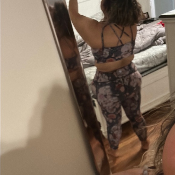 Torrid Floral Activewear Set - Pink and Purple 2X - Picture 2 of 8